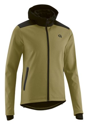 Gonso Radtrikot GONSO Travo, Herren, Gr. 3XL, gr&uuml;n (olivgr&uuml;n), 100% Polyester, hoch geschlossener Ausschnitt, Trikots Radtrikot, Herren Softshell-Hoodie, Wi
