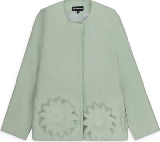 Paula Canovas Del Vas EMBOSSED GREEN JACKET