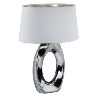 Reality L&aacute;mpara De Mesa Taba Gran Ataque E27 60w Color Plata R50521089