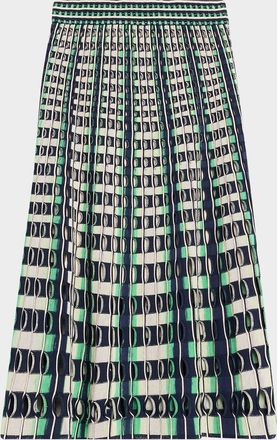 SIMKHAI Drue Openwork Midi Skirt