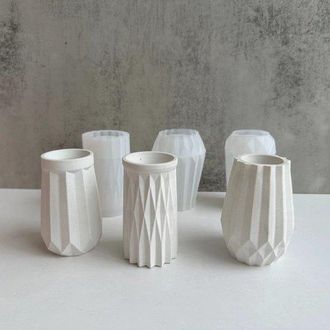 OEM Moldes De Silicona Para Jarrones De Alta Gama, Gotas De Resina, Pegamento, Moldes De Yeso Para Jarrones, 3 Piezas En Total