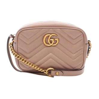 Gucci Pre-owned Vintage Schoudertas - Dames - Pre-owned - Beige - Maat: ONE Size Leer