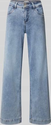 Freequent Wide Leg Jeans mit G&uuml;rtelschlaufen Modell Lopez in Hellblau, Gr&ouml;&szlig;e 29