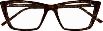 Saint Laurent Eyewear Saint Laurent Sl 737 Mica Thin Opt Linea Sl Logo 002 Havana Glasses
