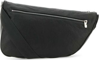 Burberry Slate Leather Large Shield Crossbody Bag