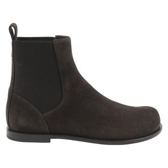 Fendi Chelsea Boots, male, Brown, Size: 9 1/2 US FF Squared Chelsea Boots
