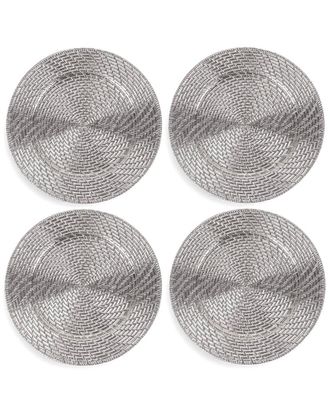 American Atelier Aurelie Plated Set Of 4 Charger Plates
