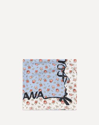 Dolce & Gabbana Foulard in seta stampa roselline Woman UNI