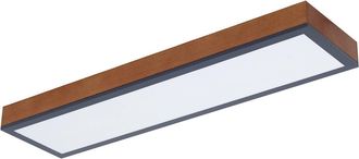 Lindby L&aacute;mpara De Techo Led laviona En Marr&oacute;n Madera - Lindby