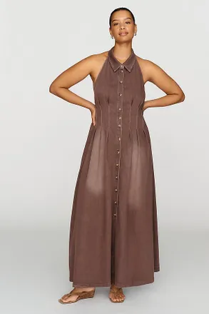 Exquise Tobie Sleeveless Denim Shirtdress
