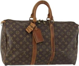 Louis Vuitton Pre-owned Weekend Bags, female, Brown, Size: ONE SIZE Pre-owned Weekend Bag