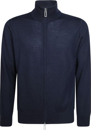 Paolo Pecora Cardigans - Heren - Vesten - Blauw - L - Truien & Vesten