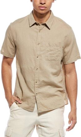 Vince Linen-Blend Button-Down Shirt