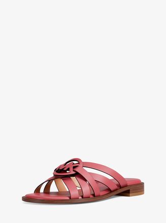 Michael Kors Erika Leather Slide Sandal
