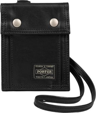 Porter-Yoshida & Co. Phone Accessories, male, Black, Size: ONE SIZE Free Style Wallet