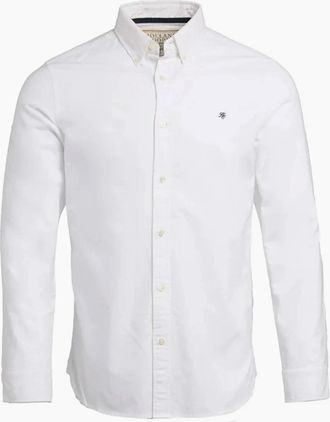 Holland Cooper Mens HOLLAND COOPER CLASSIC OXFORD SHIRT WHITE - Size: 40