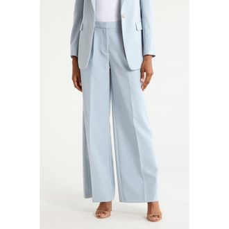 BOSS Tiwi Wide Leg Trousers in Medium Blue at Nordstrom Rack, Size 10
