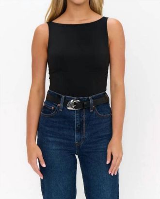 Show me your Mumu 90s Bodysuit In Black Slinky Stretch