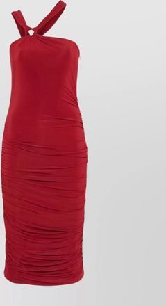 Isabel Marant ethel one-shoulder midi dress with knot detailing