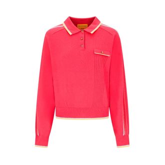 Guest In Residence Polo Shirts, female, Red, Size: XS Relay Polo