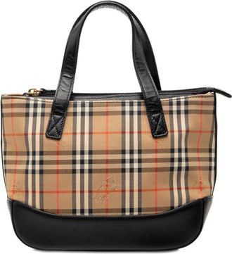 Burberry Pre-owned Burberry Haymarket Check Canvas Handbag Ladies XZB9FDQ3ZIWUK7X3