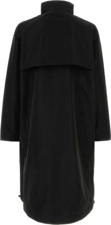 Entire studios Unisex Coat Raincoat Black Polyester Raincoats