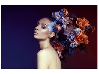 Schubiger M&ouml;bel Digitaldruck auf Acrylglas Flower Beauty