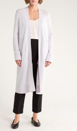 Theory Longline Cardigan in Silver at Nordstrom Rack, Size Petite