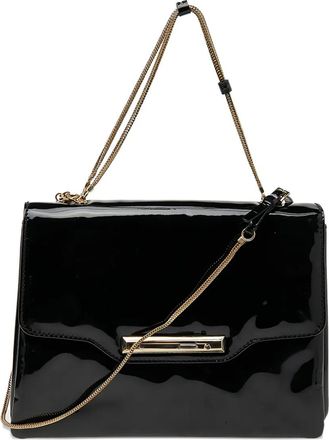 Valentino Garavani Borsa a spalla in pelle verniciata 2024 - Nero