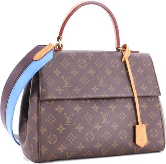 Louis Vuitton Cluny Top Handle Bag Monogram Canvas MM shoulder bag - Marrone