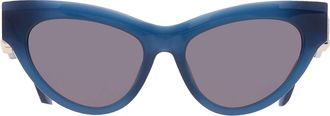 Just Cavalli Smoke Cat Eye Ladies Sunglasses SJC109 0D99 53