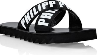 Philipp Plein Platte Sandalen