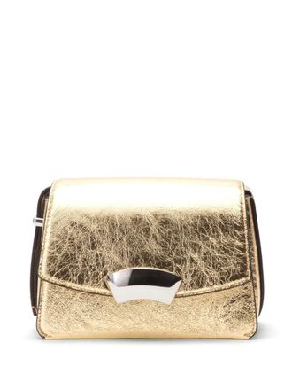 3.1 Phillip Lim ID metallic-finish leather shoulder strap - Gold