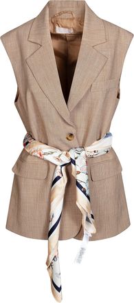 Liu Jo Rich Brown Navetta Flap Pockets Vest