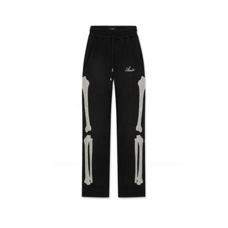 Amiri Straight Trousers, male, Black, S, Bones Oversized Sweatpant