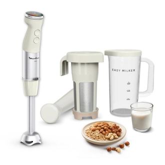 Moulinex Easy Milker & Quickchef+, Preparador De Leche Vegetal + Pie Mezclador, Vd70pae0