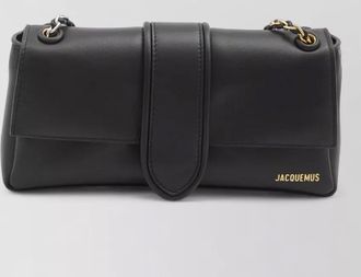 Jacquemus bambino chain shoulder bag lambskin leather