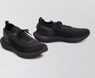 HUGO BOSS mesh upper sock sneakers pull tab sole