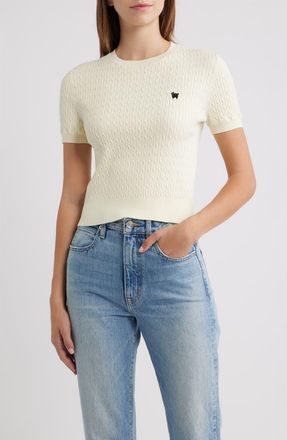 Rowing Blazers Sheep Cotton Cable Sweater in Ivory at Nordstrom, Size X-Small
