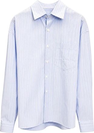 Costumein Casual Shirts - Heren - Casual Overhemden - Blauw - L - Katoen - Overhemden