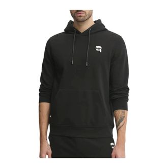 Karl Lagerfeld Heren, Sweatshirts & Hoodies, Zwart, Maat: XL Katoen