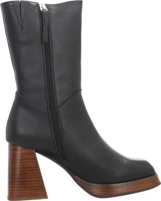 &Aacute;ngel Alarc&oacute;n Stijlvolle enkellaarzen - Dames - Laarzen met Hak - Zwart - 40 EU - Schoenen