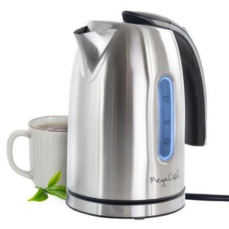 MegaChef 1.2Lt. Stainless Steel Electric Tea Kettle in Grey at Nordstrom