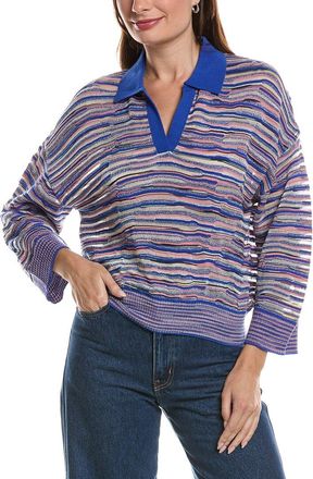 Missoni Oversized Wool-Blend Polo Top