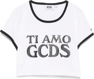 GCDS Mujer, Camisetas, Blanco, Talla: M