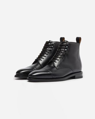 Oliver Sweeney Mens Inglesham Boots in Black Leather - Size UK 11
