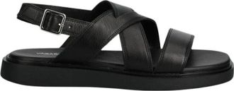 Vagabond Connie Platte Sandalen - Dames - Sandalen - Zwart - 36 EU - Leer - Schoenen