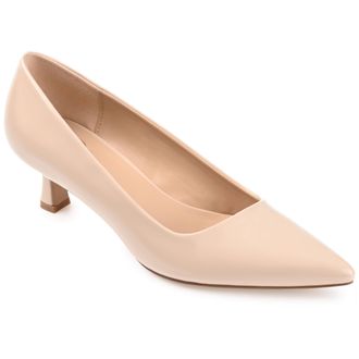 Journee Collection Women & apos;s Celica Medium and Wide Width Kitten Heel Pumps