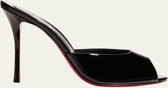 Christian Louboutin 100mm Me Dolly Patent Red Sole Sandals