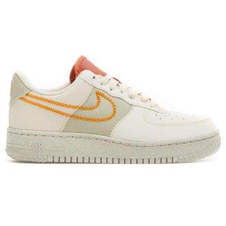 Nike Air Force 1 07 Low Leather Synthetic Mens Lace Up Trainers - Coconut Milk Light Curry - Size:UK 7.5